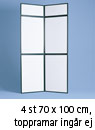 FLEXIFRAME® 4-modul, 70 x 100 cm, exkl. skivmaterial