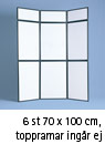 FLEXIFRAME® 6-modul, 70 x 100 cm, exkl. skivmaterial