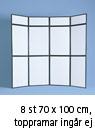 FLEXIFRAME® 8-modul, 70 x 100 cm, exkl. skivmaterial